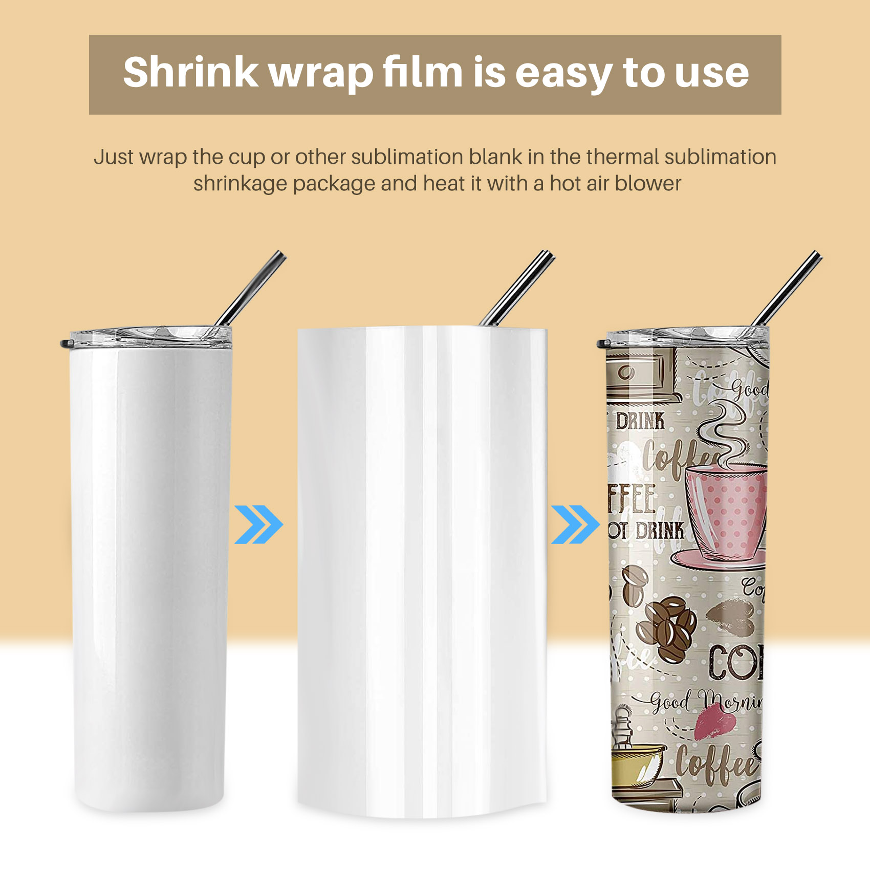 Manicotti termoretraibili per  - Sublimation Mug White recensione e prezzo